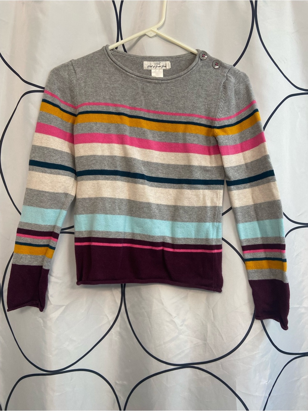 Label of Graded Goods Kids Sweater - Light Gray